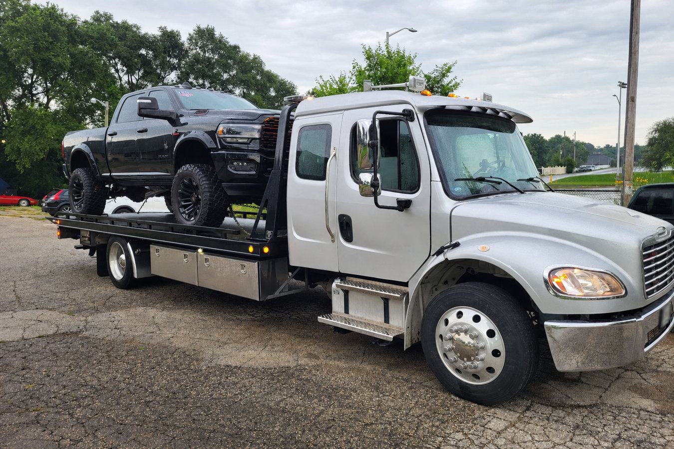 Truck towing